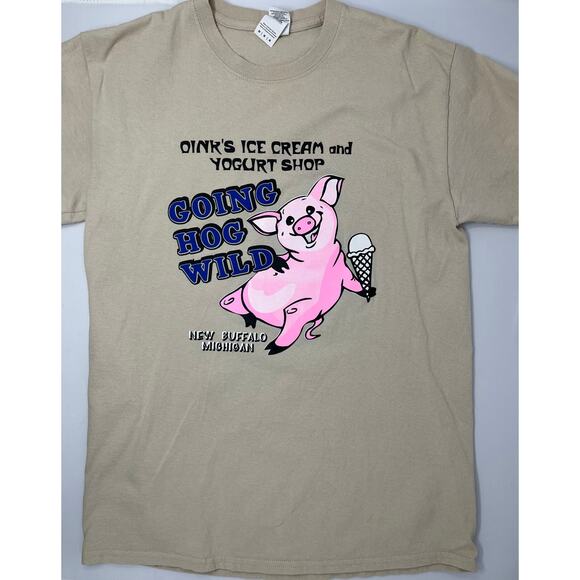New Buffalo's Oink's Ice Cream and Yogurt Shop size M PreOwned in good condition - Picture 1 of 7